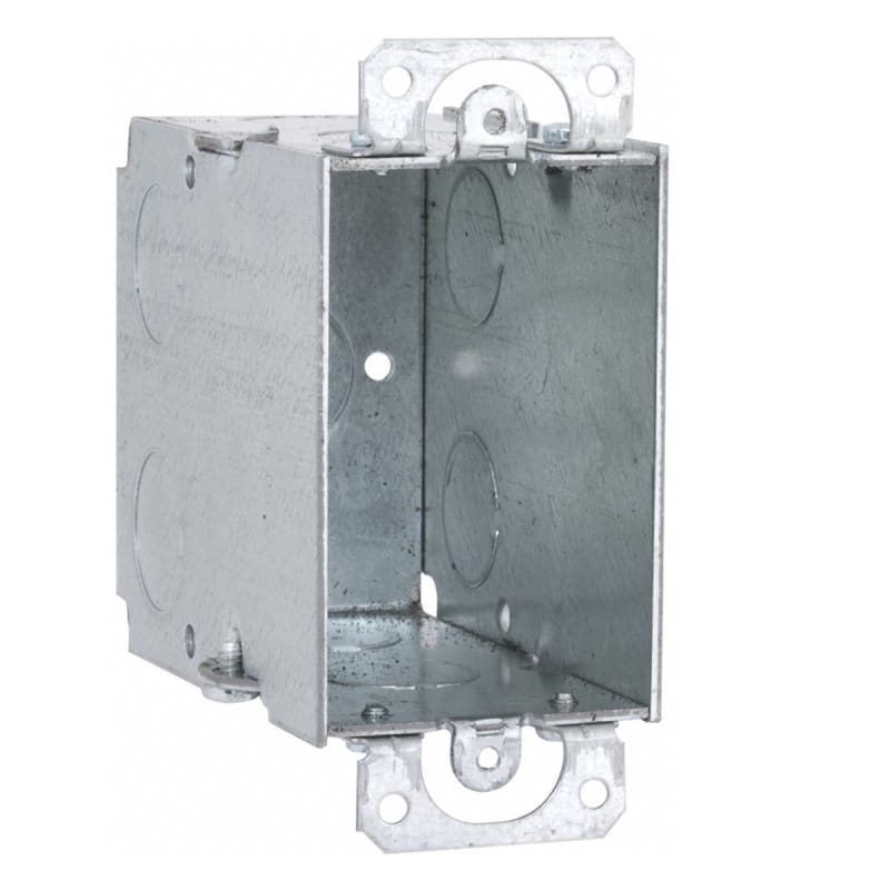 Hubbell-Raco 590 Switch Box With Plaster Ears, Gangable, 3-1/2" Deep
