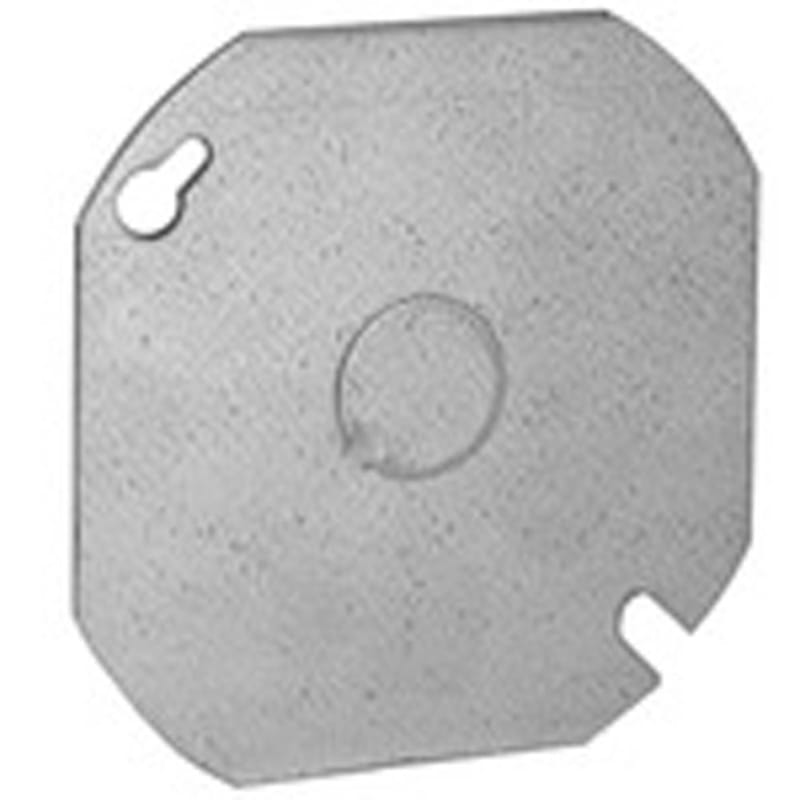 RACO 724 Electrical Box Cover,KO Centered,4 in.