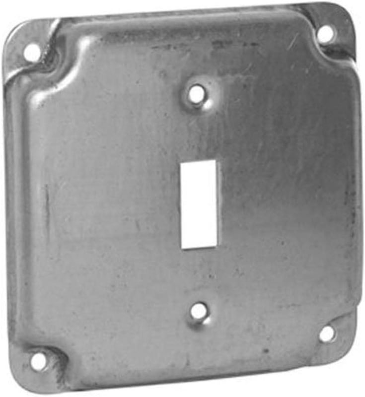 RACO 800C Electrical Box Cover,Toggle Switch,4 in.