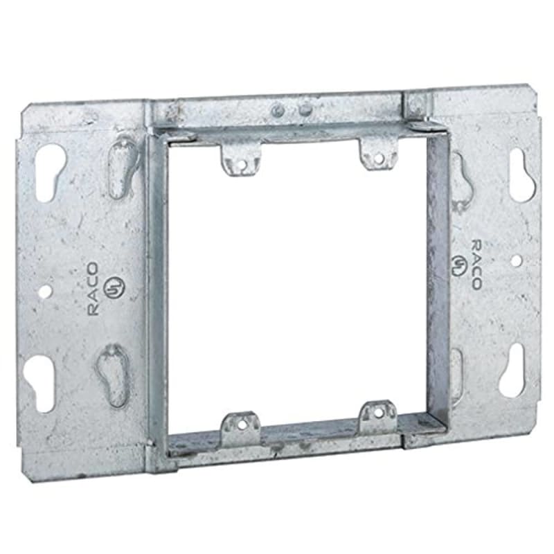 Hubbell-Raco 821 Gang Box Device Cover, 2-Gang, 3/4" Raised