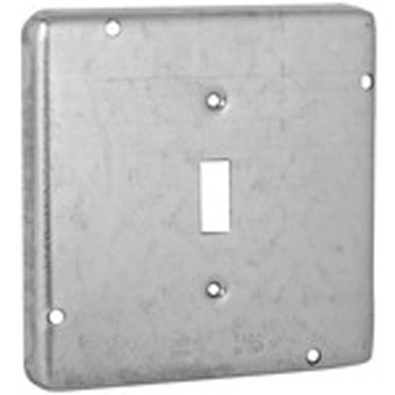 Hubbell-Raco 870RAC 4-11/16" Square Exposed Work Cover, (1) Toggle Switch Hubbell-Raco 870RAC 4-11/16" Square Exposed Work Cover, (1) Toggle Switch