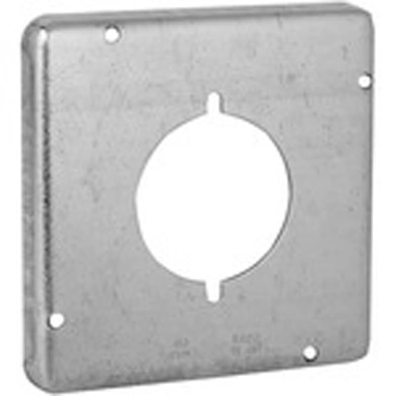 Hubbell-Raco 4-11/16" Square Exposed Work Cover, (1) 30 - 50A Single Receptacle Hubbell-Raco 4-11/16" Square Exposed Work Cover, (1) 30 - 50A Single Receptacle