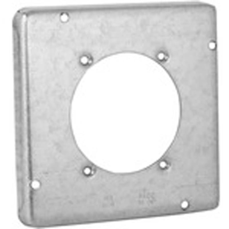 Hubbell-Raco 4-11/16" Square Exposed Work Cover, (1) 30 - 60A Single Receptacle Hubbell-Raco 4-11/16" Square Exposed Work Cover, (1) 30 - 60A Single Receptacle