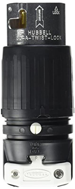 hubbell cs6365c locking plug, 50 amp, 125/250v, 3 pole and 4 wire hubbell cs6365c locking plug, 50 amp, 125/250v, 3 pole and 4 wire