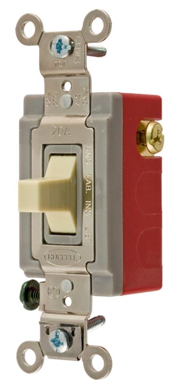 Hubbell HBL1385W Tog 20A 120277V Spdt Cntr Off Wh Hubbell HBL1385W Tog 20A 120277V Spdt Cntr Off Wh