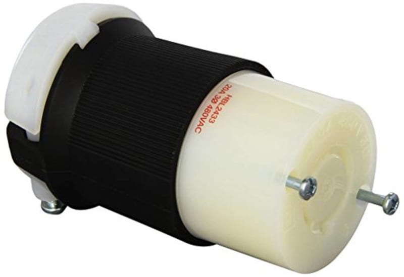 Hubbell HBL2433 Insulgrip Connector Body; 3 P, 4 Wire, Grounding, 20 A, 3 Phase Hubbell HBL2433 Insulgrip Connector Body; 3 P, 4 Wire, Grounding, 20 A, 3 Phase