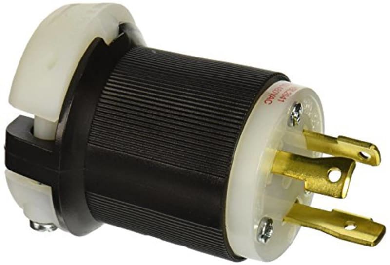 HUBBELL WIRING DEVICEKELLEMS HBL2641 Plug, 480VAC, 30A, L830P, 2P, 3W, 1PH