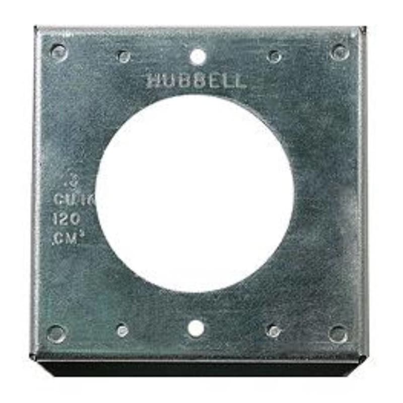 Hubbell Wiring Systems HBL50SC Twist-Lock Galvanized Steel Single Wall Plate Hubbell Wiring Systems HBL50SC Twist-Lock Galvanized Steel Single Wall Plate