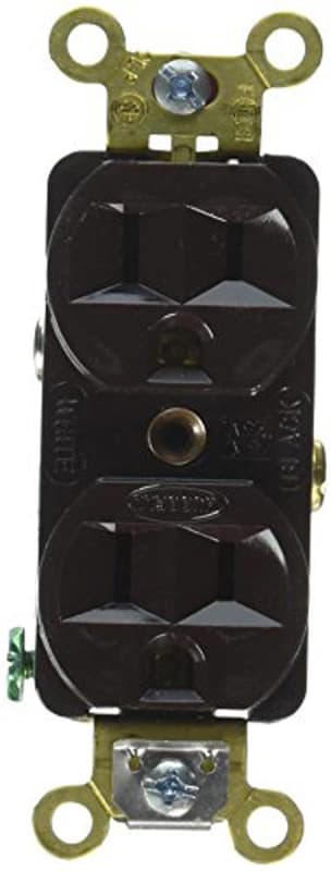 HUBBELL WIRING DEVICEKELLEMS HBL5252 Receptacle, 15A, 125V, 515R, 2P, 3W, 1PH HUBBELL WIRING DEVICEKELLEMS HBL5252 Receptacle, 15A, 125V, 515R, 2P, 3W, 1PH