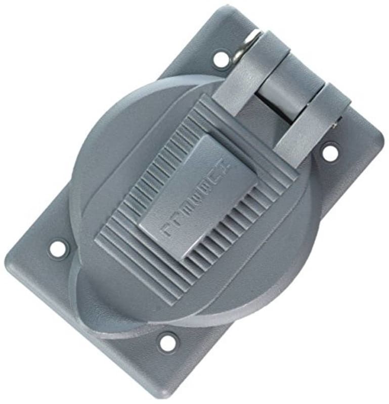 HUBBELL WIRING DEVICEKELLEMS HBL7425WOA Weatherproof Cover, Thermoplastic, Gray HUBBELL WIRING DEVICEKELLEMS HBL7425WOA Weatherproof Cover, Thermoplastic, Gray