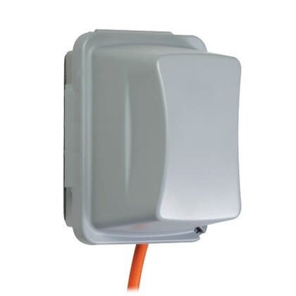Hubbell-TayMac MM710G Weatherproof-In-Use Cover, 1-Gang, Universal, Horizontal/Vertical, Polycorbonate, Clear