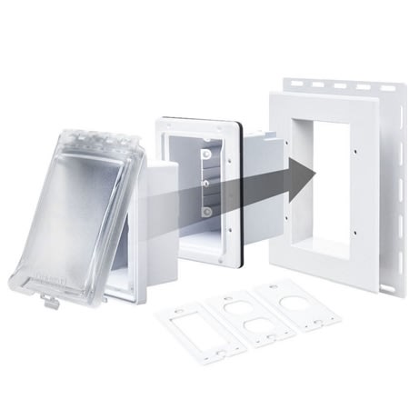 mr420cw weatherproofinuse box 1gang recessed horiz