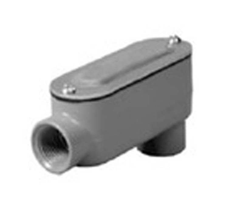 Hubbell-Raco Conduit Body, Type: LB, "R" Series, Size: 3/4", Die Cast Aluminum Hubbell-Raco Conduit Body, Type: LB, "R" Series, Size: 3/4", Die Cast Aluminum