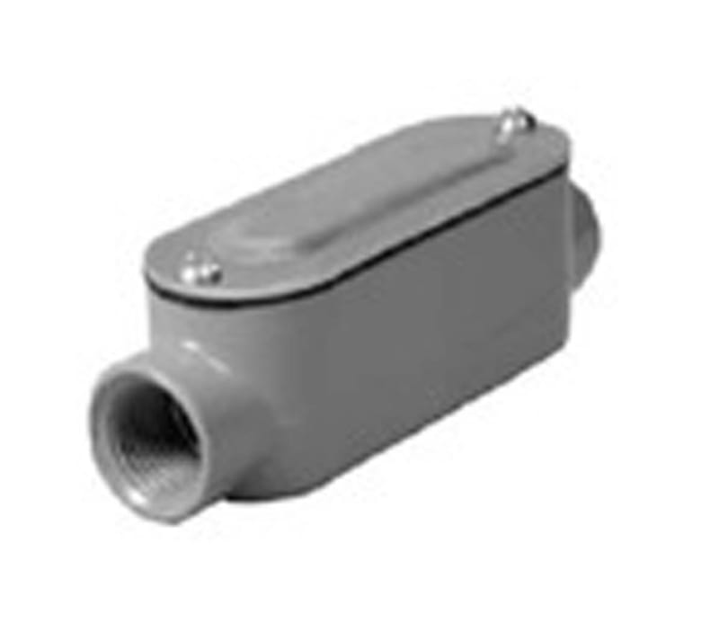 Hubbell-Raco RLC250 Conduit Body, Type: LC, "R" Series, Size: 2-1/2", Die Cast Aluminum