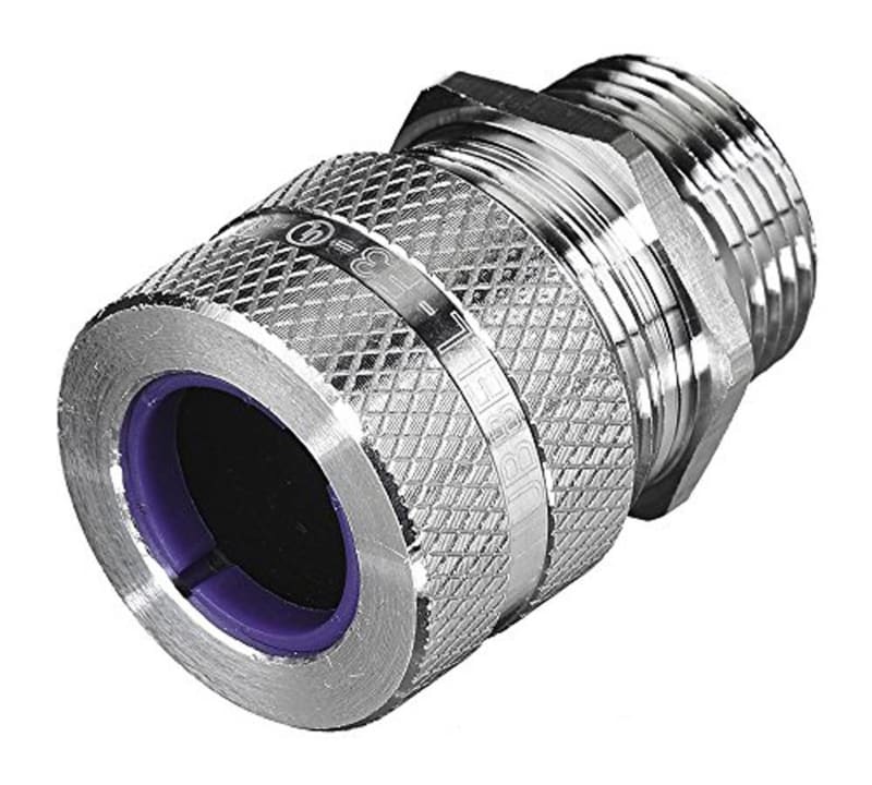Hubbell SHC1038 3/4 In Strain Relief Straight Male Cord Connector; 0.750-0.87 Hubbell SHC1038 3/4 In Strain Relief Straight Male Cord Connector; 0.750-0.87