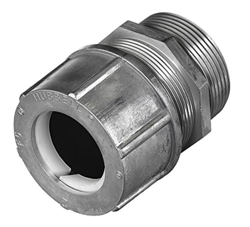 HUBBELL WIRING DEVICEKELLEMS SHC1052 Liquid Tight Connector, 11/4 in, Straight HUBBELL WIRING DEVICEKELLEMS SHC1052 Liquid Tight Connector, 11/4 in, Straight
