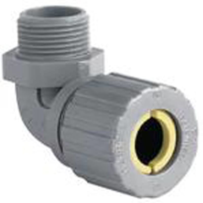 Hubbell-Killark 1/2" 90???? Corrosion Resistant Nylon Cord Grip, 0.187-0.250"
