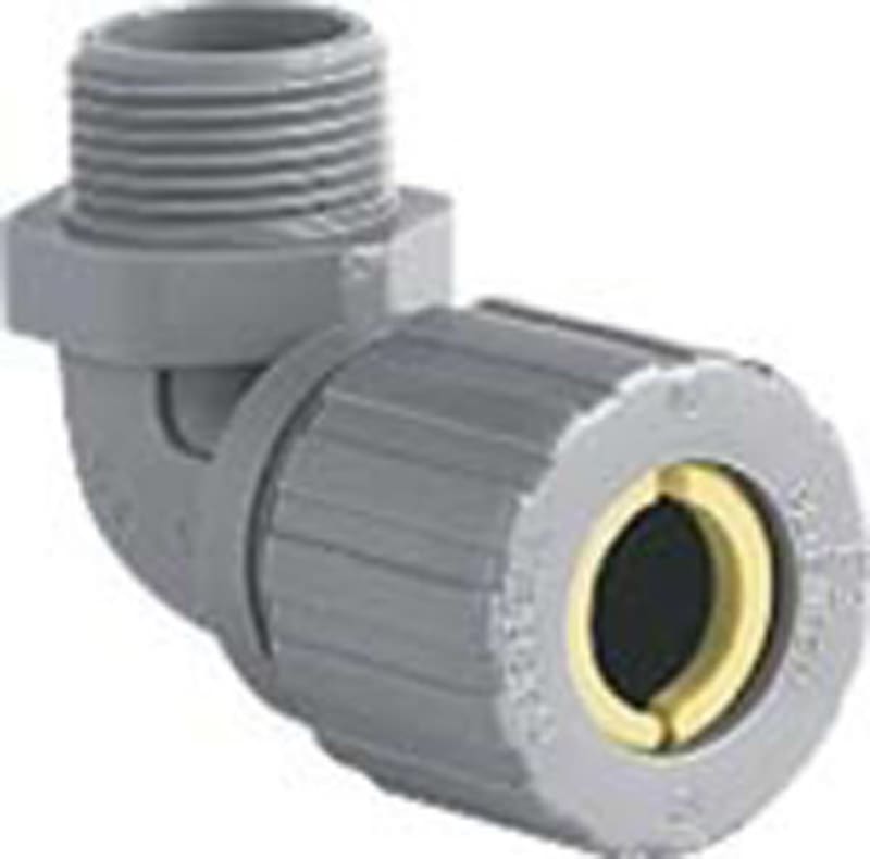 Hubbell-Killark ZN105CR Cord Connector, 90????, 1/2", Cord Range: 0.250 - 0.375
