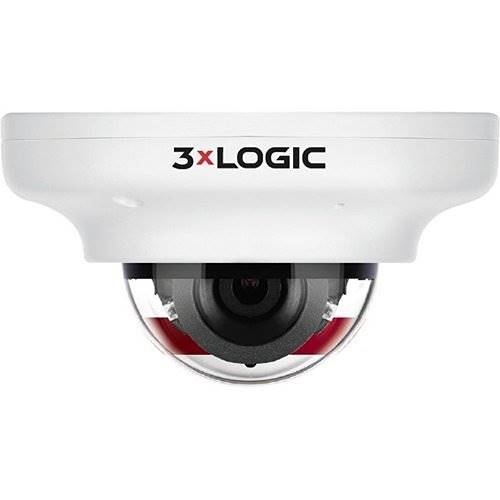 3xLOGIC VX-5M4-MD-IAW VISIX 5MP Indoor Outdoor Vandal Proof Mini-Dome IP Camera, 4mm Fixed Lens, White