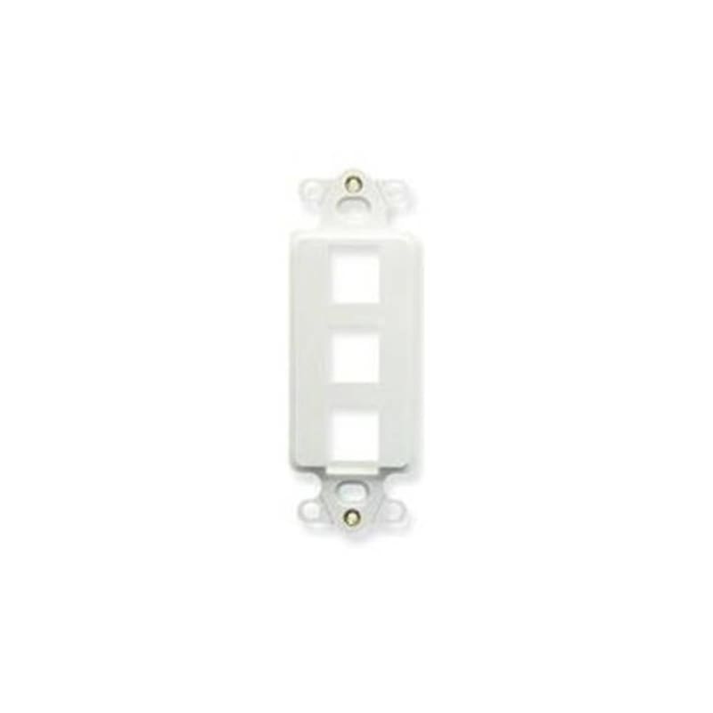 ICC IC107DI3WH Decorex Insert; 3-Port, ABS, White ICC IC107DI3WH Decorex Insert; 3-Port, ABS, White