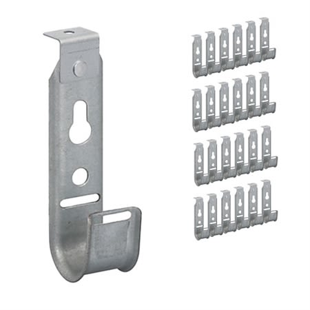 ICC ICCMSJH922 90 Degree J-Hook; 3/4 Inch, Galvanized Steel, 25/Pack