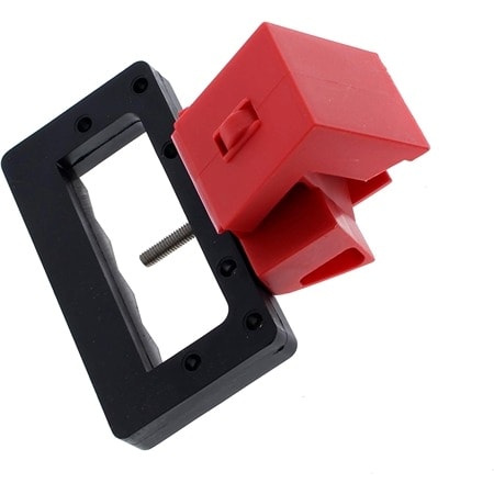 Ideal 44-823 Breaker Lockout, 2/3P, Molded Case, 480/600VAC Breaker, Red/Black