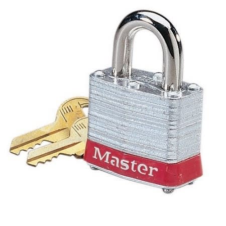 Ideal Industries, Inc. 44-906 Padlock 3/4 Inch Shackle And Red Bumper Ideal Industries, Inc. 44-906 Padlock 3/4 Inch Shackle And Red Bumper