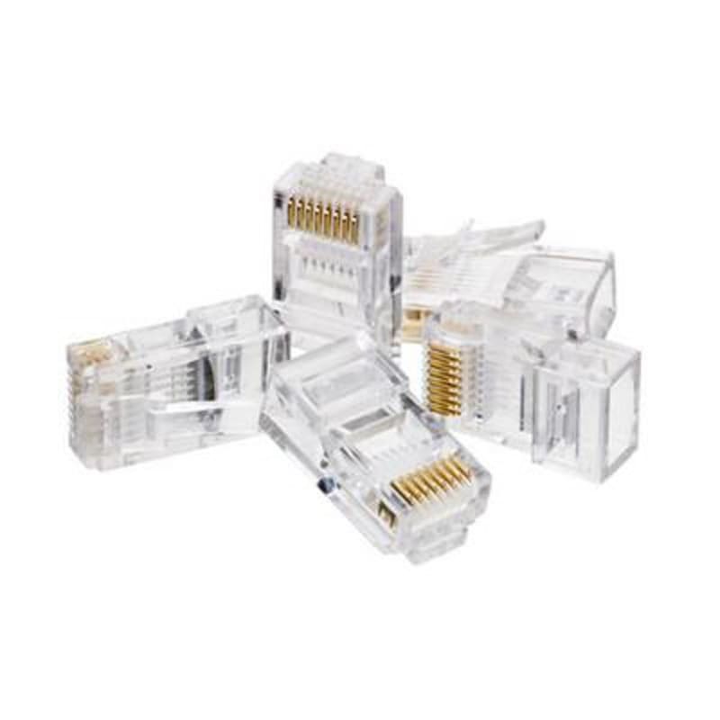 Ideal 85-346 Category 5e RJ45 Telcom Modular Plug; 8P8C, Clear Ideal 85-346 Category 5e RJ45 Telcom Modular Plug; 8P8C, Clear