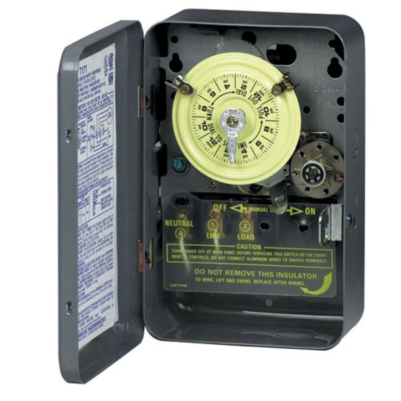 Intermatic T173 DPST 24 Hour 125-Volt Time Switch with Type 1 Indoor Enclosure