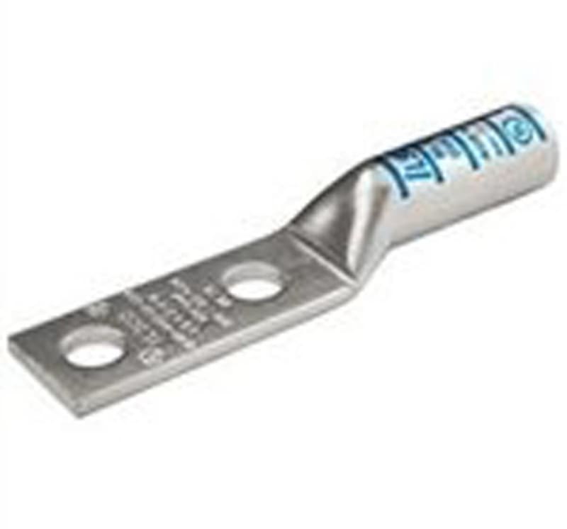 Ilsco Electro Tin Plated Copper 2-Hole Compression Lug 1/2 Inch SureCrimp