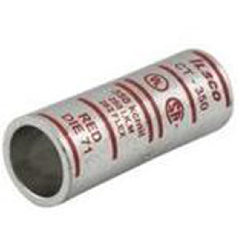 Ilsco CT-350 350 MCM Copper Compression Sleeve Ilsco CT-350 350 MCM Copper Compression Sleeve
