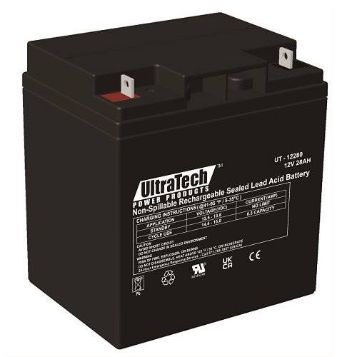 UltraTech IM-12280NB 12V, 28Ah SLA Battery, NB Terminal UltraTech IM-12280NB 12V, 28Ah SLA Battery, NB Terminal