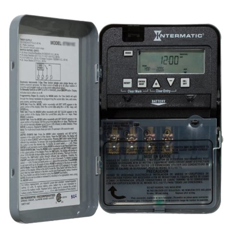 Intermatic ET1105C 24 Hour Electronic Time Switch Intermatic ET1105C 24 Hour Electronic Time Switch