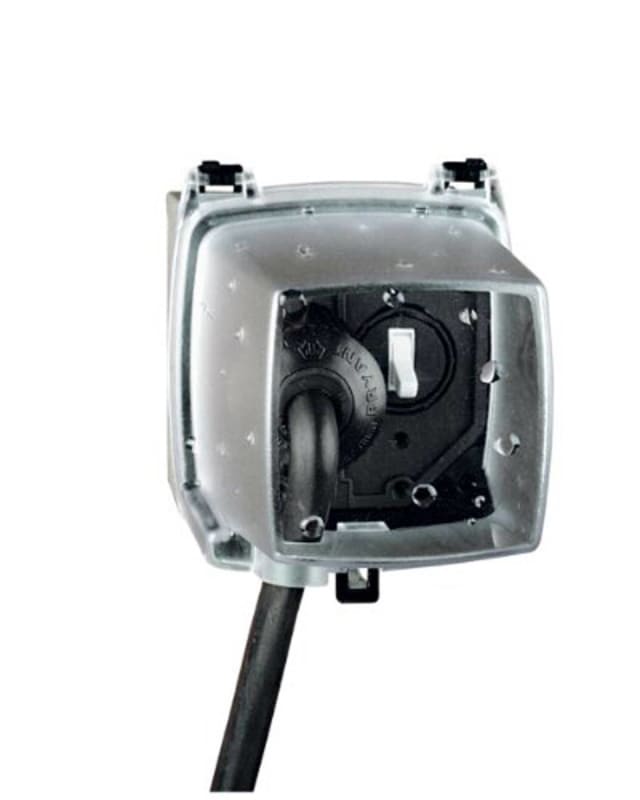 Intermatic WP1250C 2 Gang 4-3/4-Inch Weatherproof Box, Clear