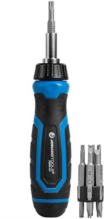 Jonard Tools RSDS-151 15-in-1 Ratcheting Screwdriver with Security Bits