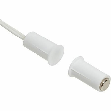 Nascom N175W/ST Recessed 3/8" Stubby Press Fit High Security Switch/Magnet Set, Wire Leads