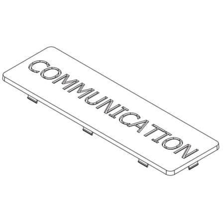 100041656 underground pull box label plate communi