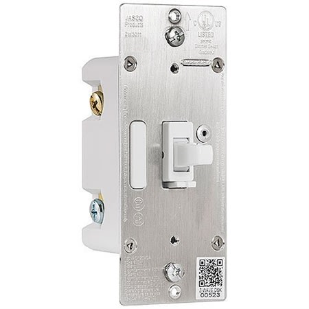 Jasco 46565 Z-Wave In-Wall Smart Dimmer with QuickFit and SimpleWire Toggle, White