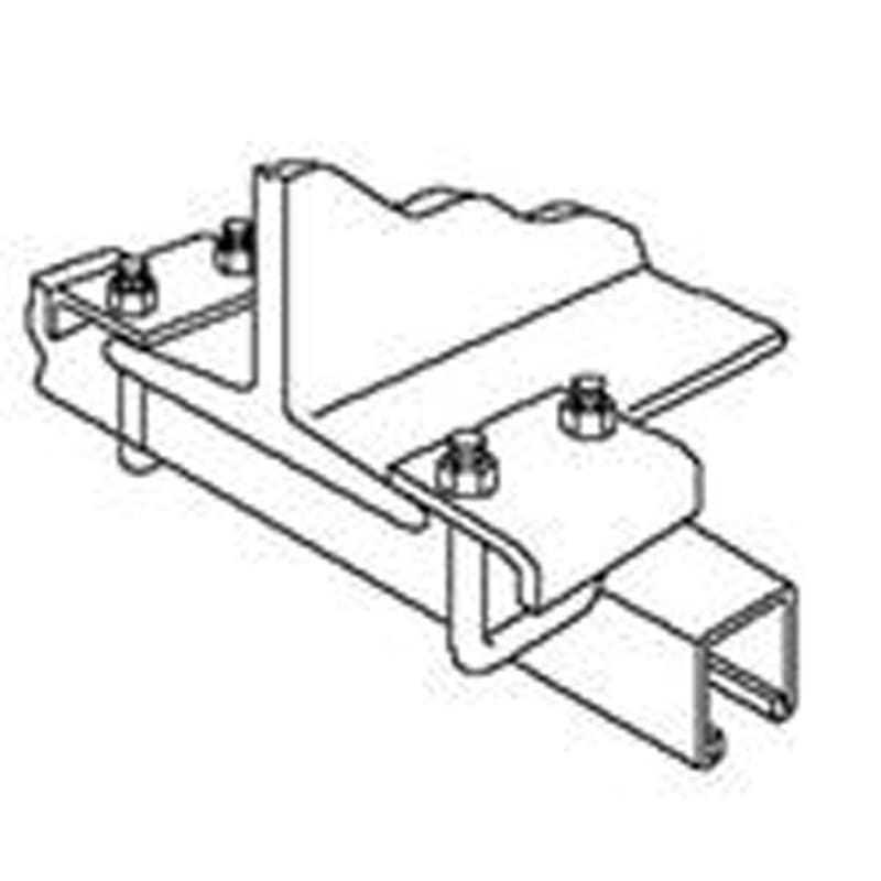 Kindorf E 760 3 Beam Clamp For Strut, Dimension: 4-3/4", Steel/Galvanized