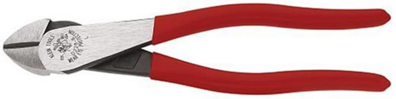 KLEIN TOOLS 8" High-Leverage Diagonal Cutting Angled Head Pliers