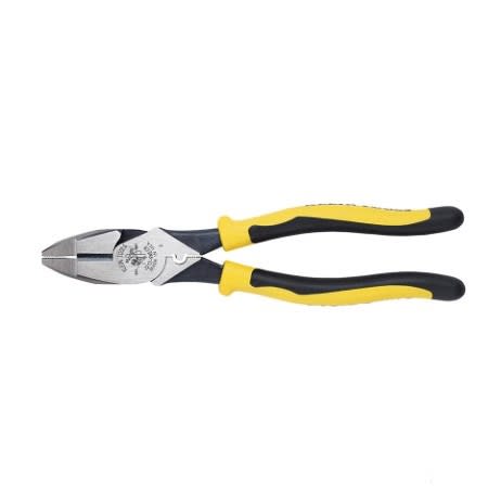Klein Tools Journeyman Connector Crimping and Side Cutting Pliers, 9-Inch