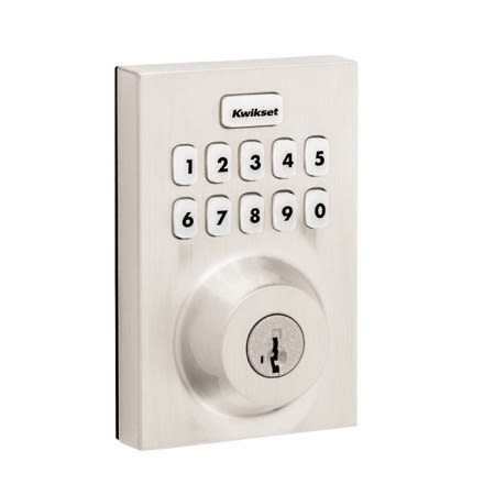 Kwikset HC620 CNT Home Connect 620 Contemporary Keypad Connected Z-Wave 700 Smart Lock, Satin Nickle
