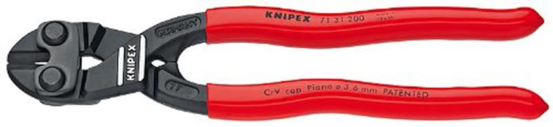 Knipex CoBolt High Leverage Compact Bolt Cutters-Notched Blade 71 31 200 SBA Knipex CoBolt High Leverage Compact Bolt Cutters-Notched Blade 71 31 200 SBA