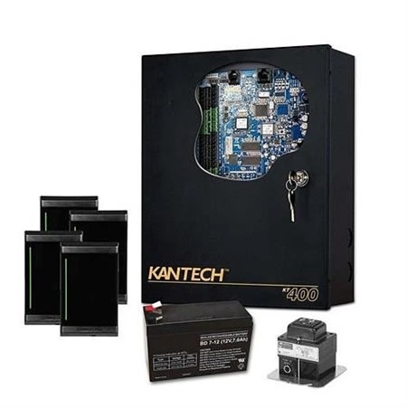 Kantech EK-400 Access Control Expansion Kit, 3-Piece, (1) KT-400 Controller, (1) TR1675 Transformer, (1) KT-BATT-12 Battery