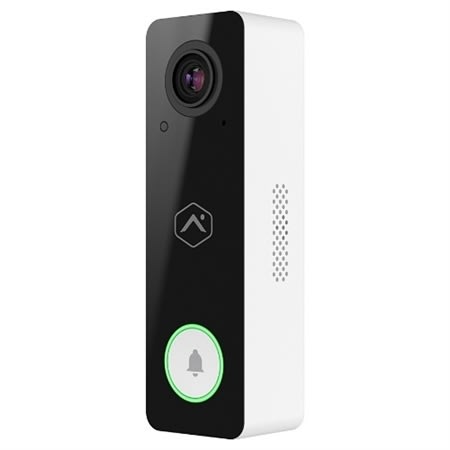Alarm.com ADC-VDB750-S Design Studio Series 2MP WiFi Video Doorbell Camera, Silver Finish