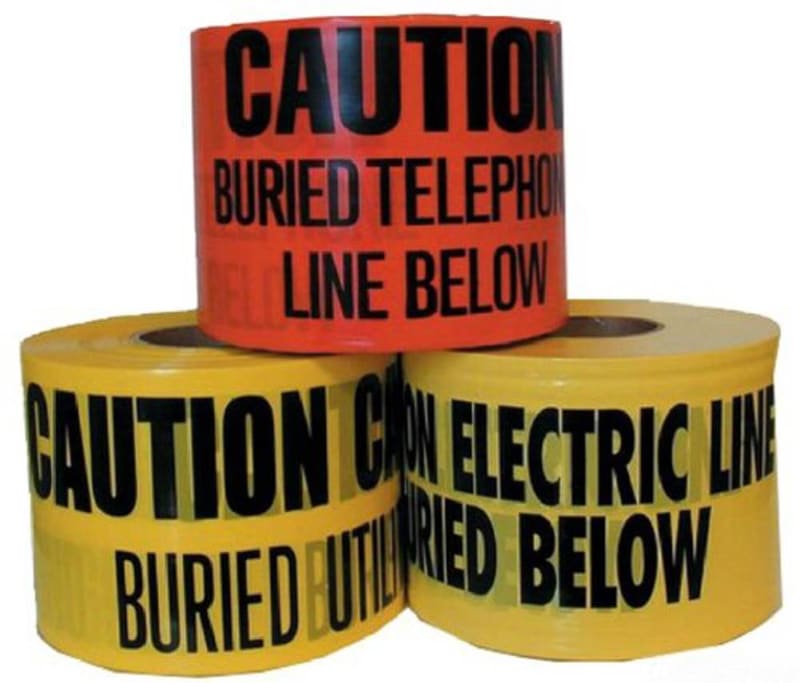 L.H. Dottie Underground Tape,Buried Electric Line,6-Inch by 1000-Length by 4 Red
