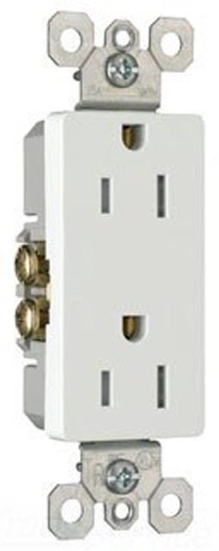 15Amp Decorator Outlet in White 15Amp Decorator Outlet in White