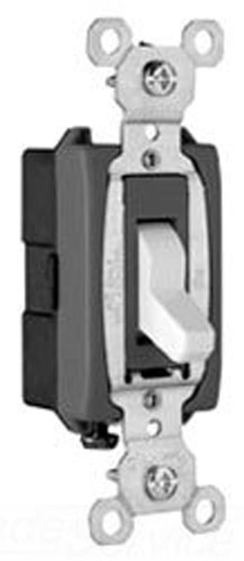 Pass ; Seymour CS15AC1-W Heavy Duty Grade Toggle Switch; 1-Pole, 120/277 Volt AC, 15 Amp, White Pass ; Seymour CS15AC1-W Heavy Duty Grade Toggle Switch; 1-Pole, 120/277 Volt AC, 15 Amp, White