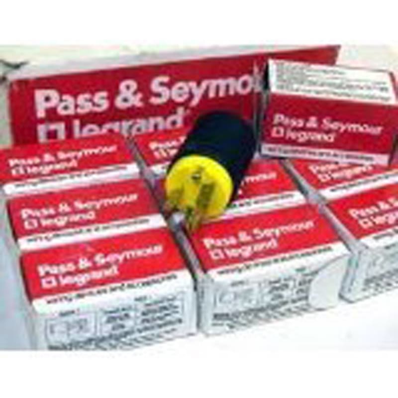 Pass Seymour Specification Grade Extra-Hard Use Straight Blade Plug; 15 Amp Pass Seymour Specification Grade Extra-Hard Use Straight Blade Plug; 15 Amp