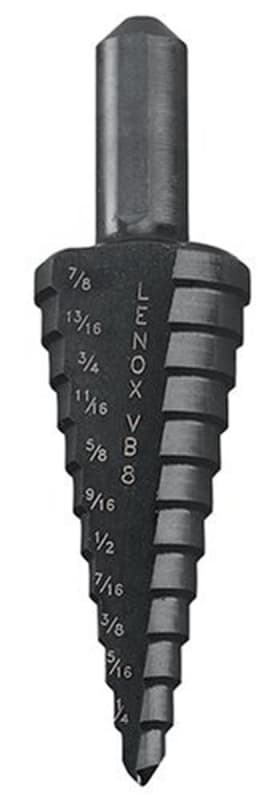 Lenox 30908VB8 Step Bit, 3/16 - 13/16" Lenox 30908VB8 Step Bit, 3/16 - 13/16"